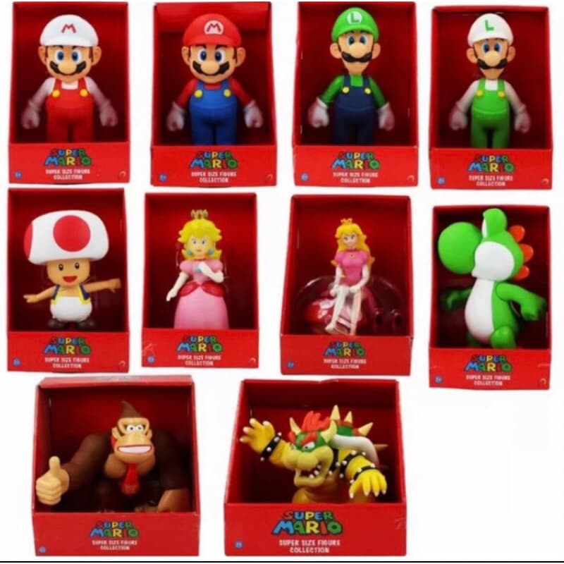 Bonecos Grandes Super Mário ORIGINAL Collection