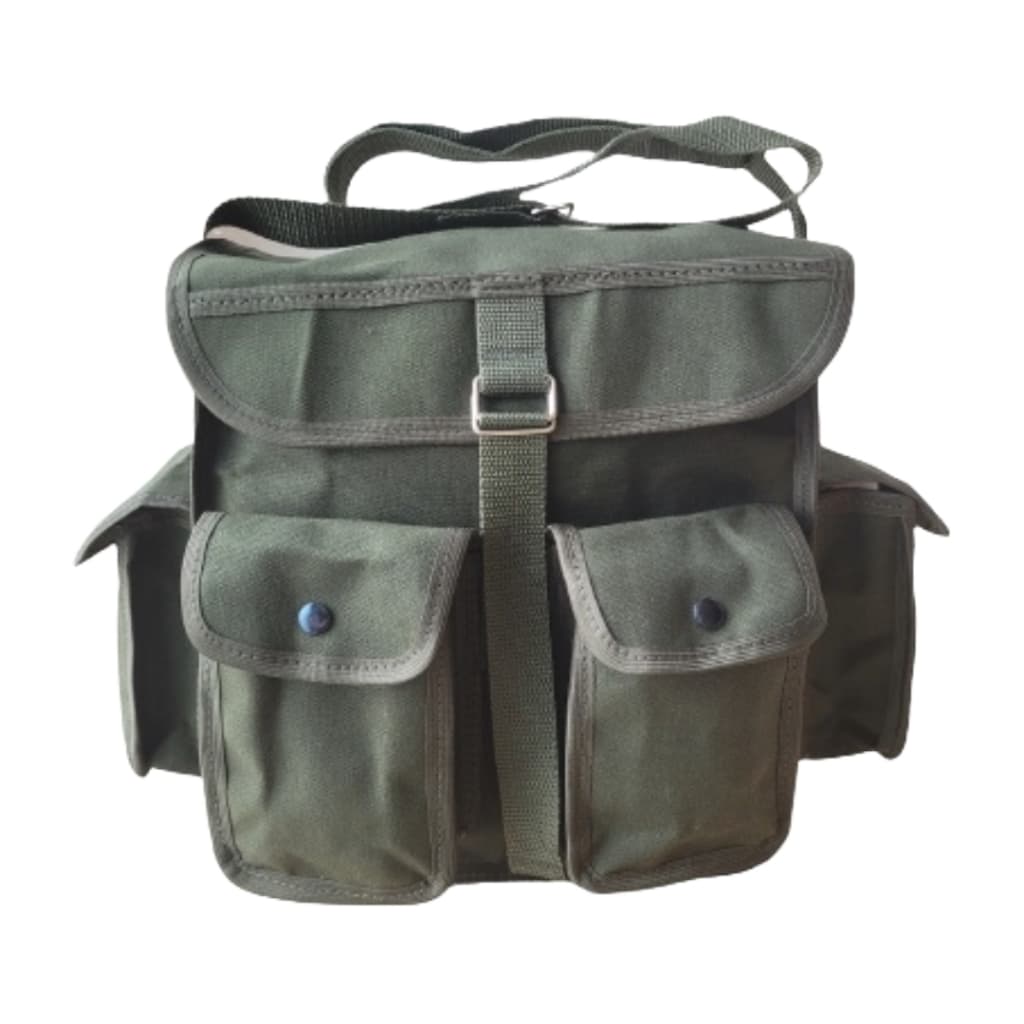 Bolsa Bornal De Pesca ferramentas Feito Em Lona De Caminhão 4 Bolsos