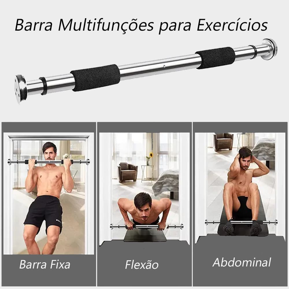 Barra Fixa De Porta Para Malhação Malhar