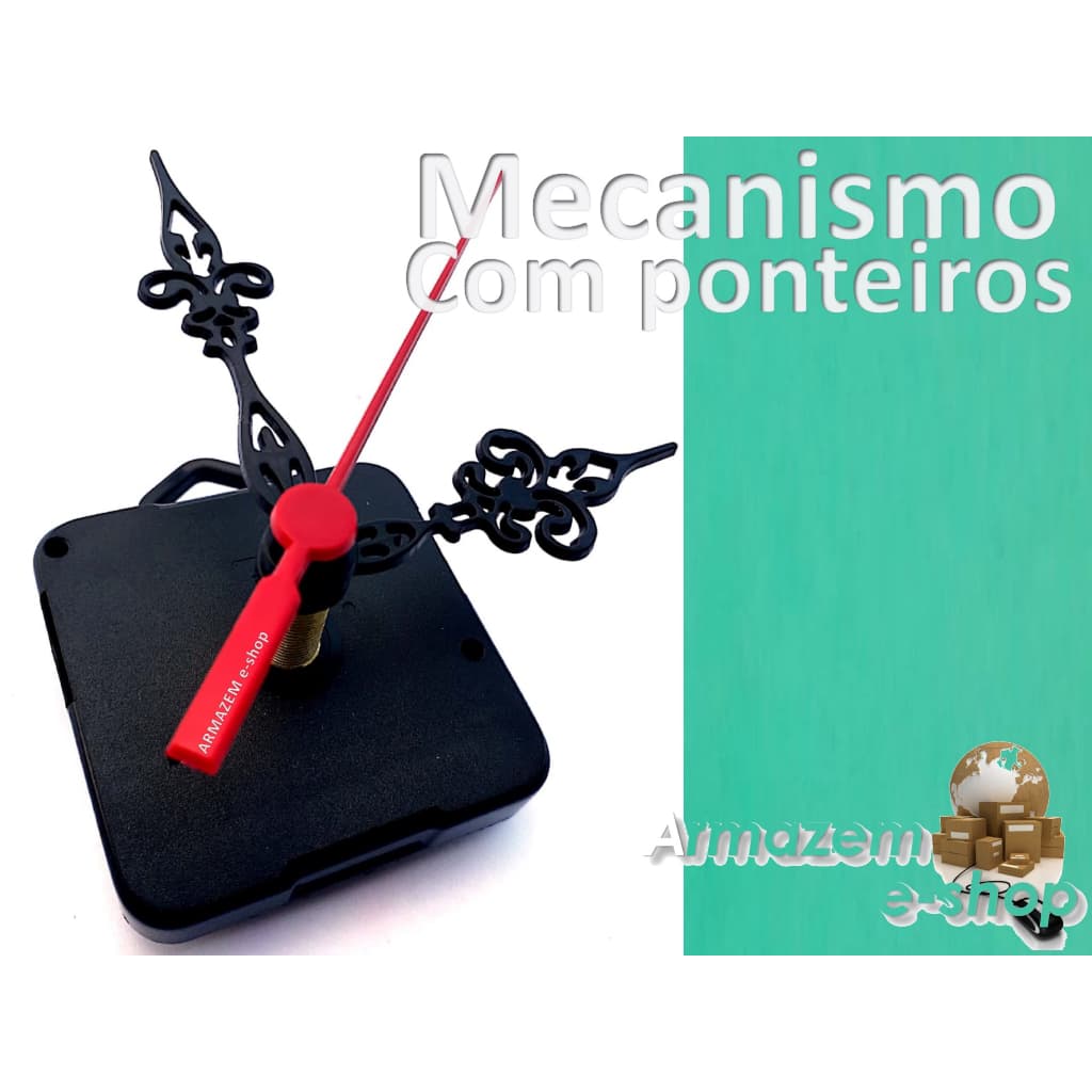 Maquina Relógio Goltime Quartz Parede Com Alça Eixo 22mm