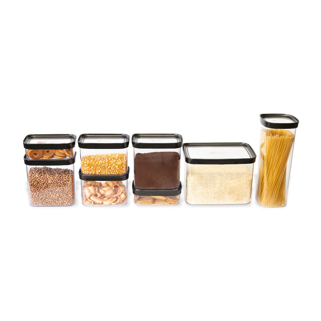 Conjunto Cozinha 8 Potes Herméticos para Mantimentos anti impacto