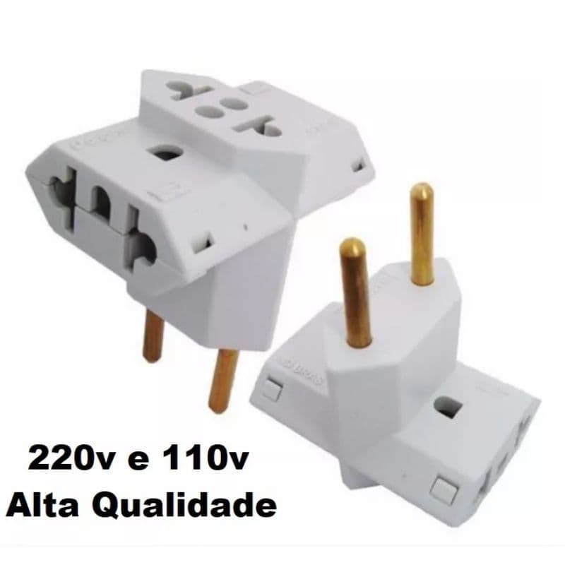 Plug Adaptador Benjamin 10/20 Amperes Padrão Novo