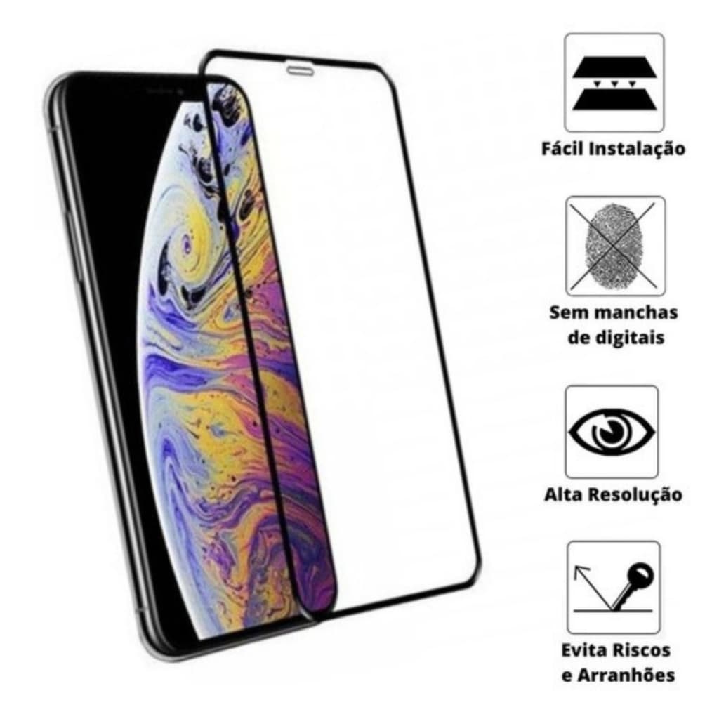 Película 3D Iphone Ios Modelos 15 15pro 15Pro Max 12 Pro 13 Pro 14 14Pro Max 6 plus 7 Plus 8 Plus xs