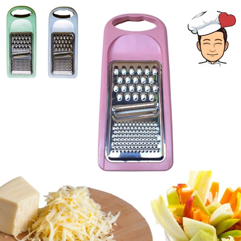 Ralador Fatiador Queijo Legumes de Inox Rosa Azul Verde
