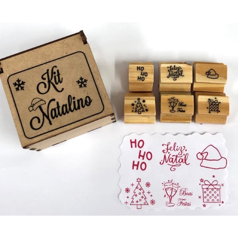 Kit Natal com 6 Carimbos