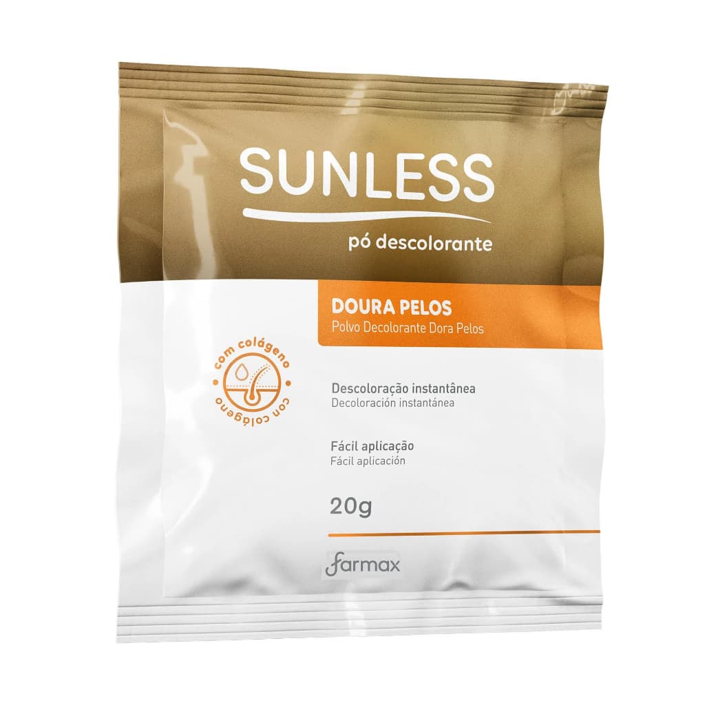 Farmax Pó Descolorante Doura Pelos Sunless - 20g