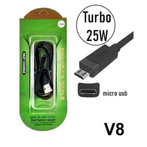 Kit 10 Cabos carregadores V8 ou Tipo C ou Lightning Turbo