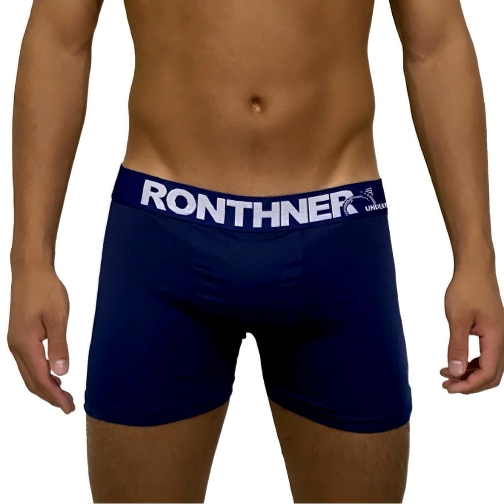 Kit 4 Cueca Boxer Microfibra RONTHNER Roupas Masculinas Revenda