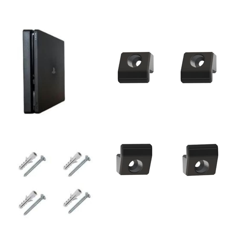 Suporte Compatível Para Playstation 4 Ps4 Fat, e Slim Na Parede Vertical