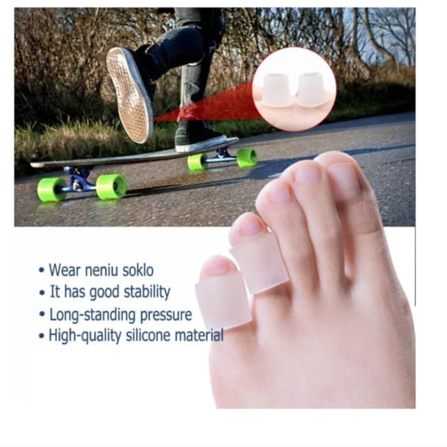 6 Protetor Para Os Dedos Em Silicone Anti Calos Pé Kit 3 Pares