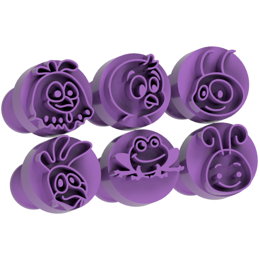 Carimbo para Brigadeiro e Doces - Galinha Musical - Kit com 6 unidades