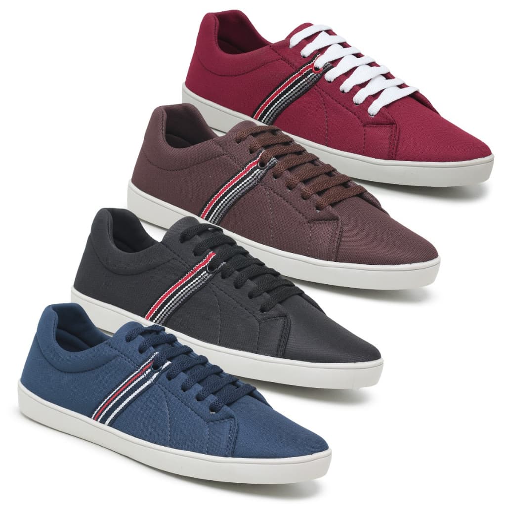 Kit com 4 Sapatos Casual Tenis Confortável