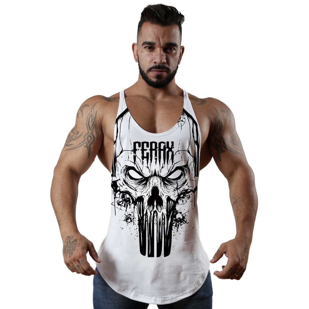 Regata  Cavada Masculina Nadador Fitness Musculação