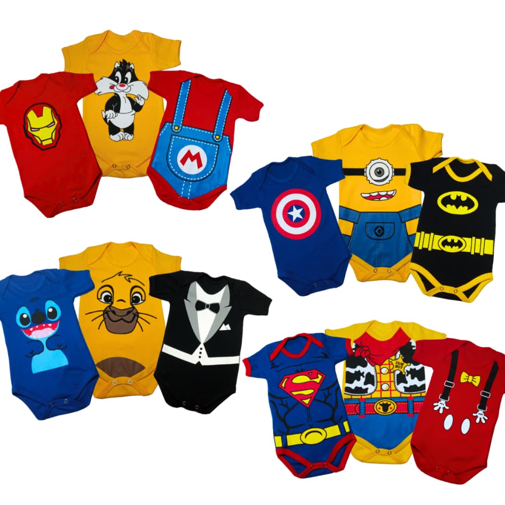 Body bebe  MESVERSÁRIO kit 3 peças