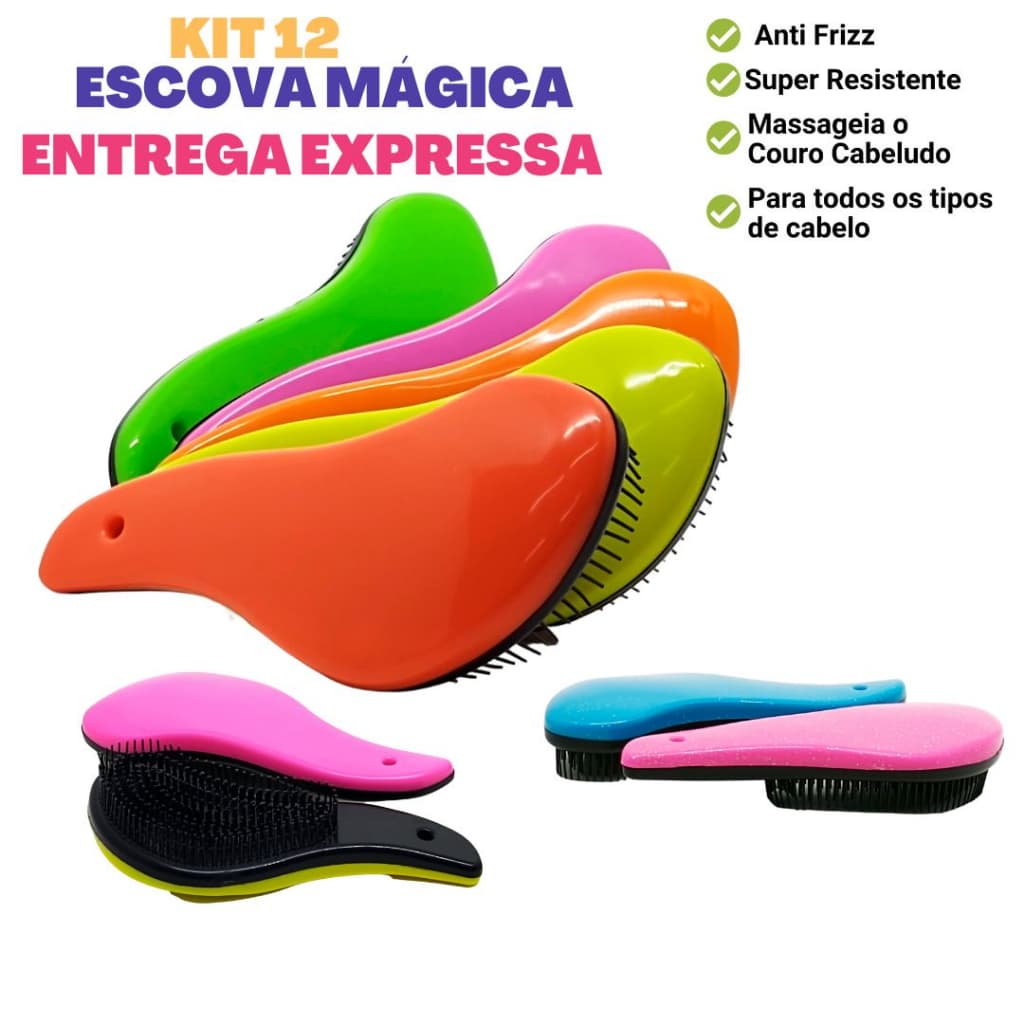Kit 12 Escovas Mágica