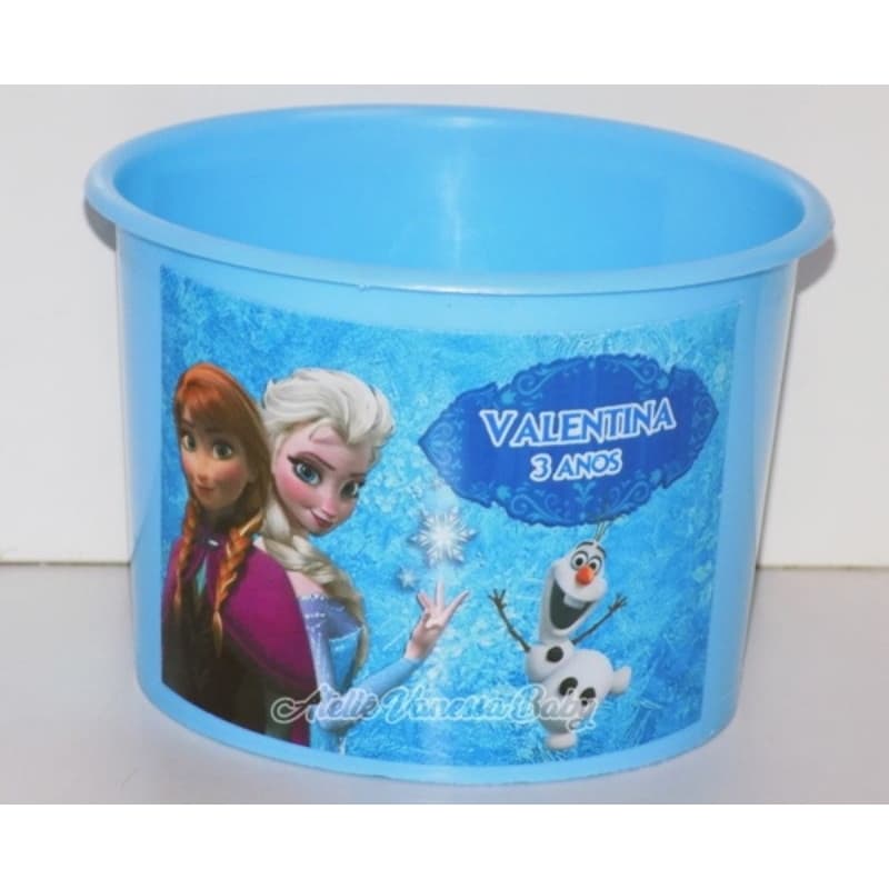 25 balde de pipoca personalizado Frozen