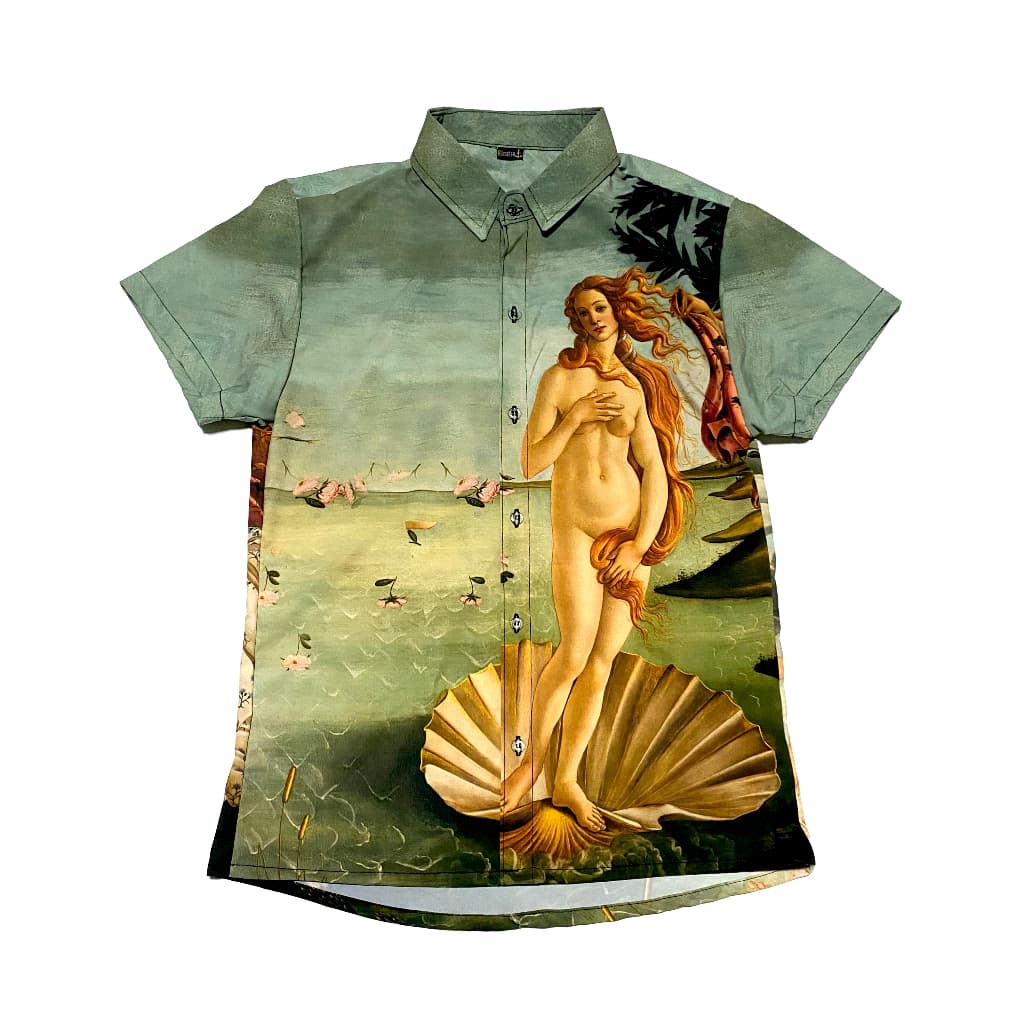 Camisa de Botão nascimento de venus arte pintura cultura tumblr