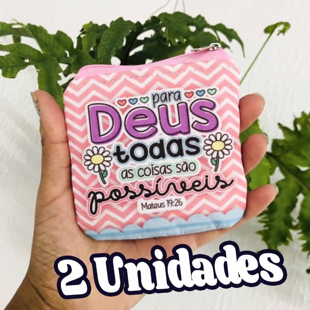 mini Necessaire porta moeda porta absorvente lembrancinha brinde religião