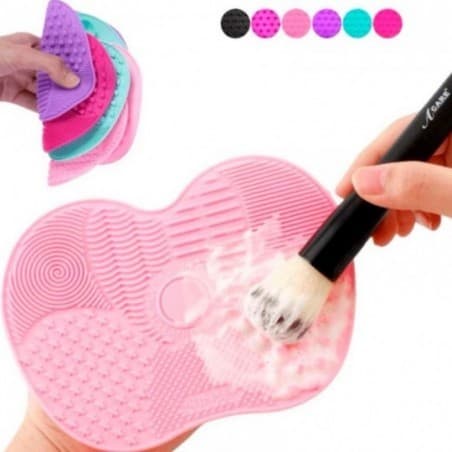 Tapete para Limpeza de Pincéis Silicone Pad Silicone de Limpeza da Escova para Cuidar e Limpar Pincéis