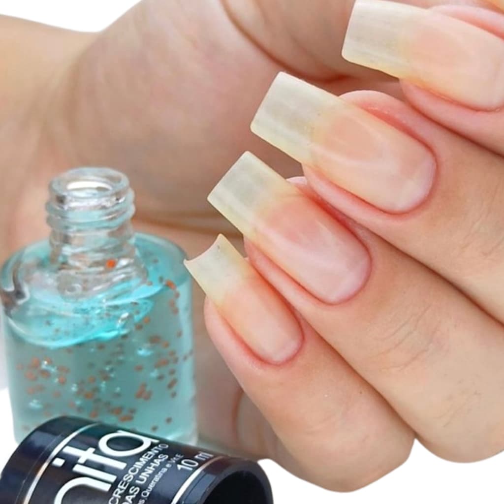 01 Esmalte Base Incolor Transparente Hidratante Crescimento Natural Das Unhas 10ml - Anita