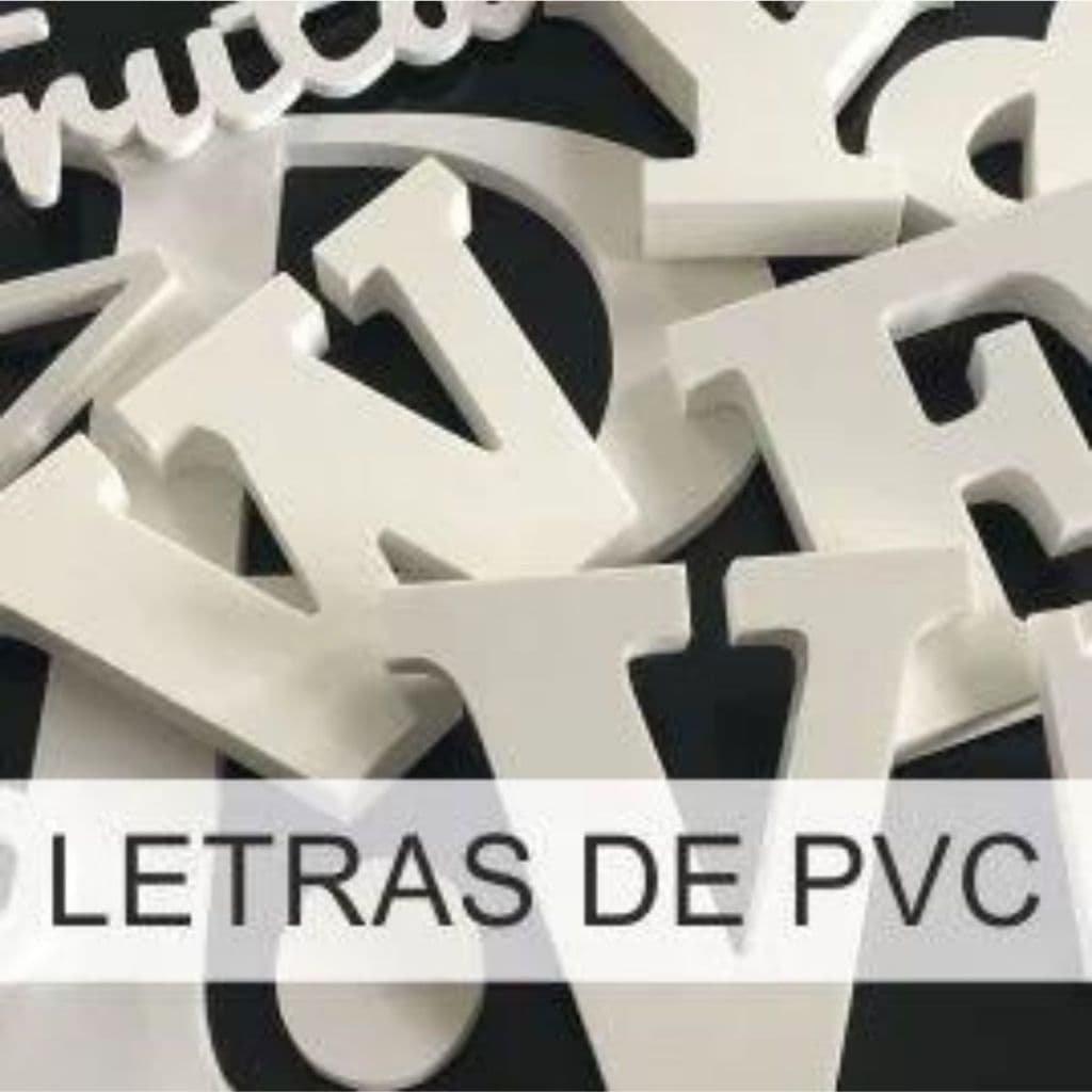 Kit de letras em PVC expandido 10 / 12 / 15/ 18 /20 em 10mm e  10cm Fachada/Logomarca/Logotipo/Aniversarios