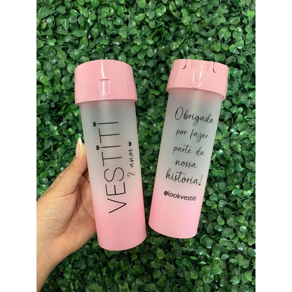 Kit 100 Garrafas Acquabio Squeeze 480 ml personalizadas Academia, Esportes, Escola Água