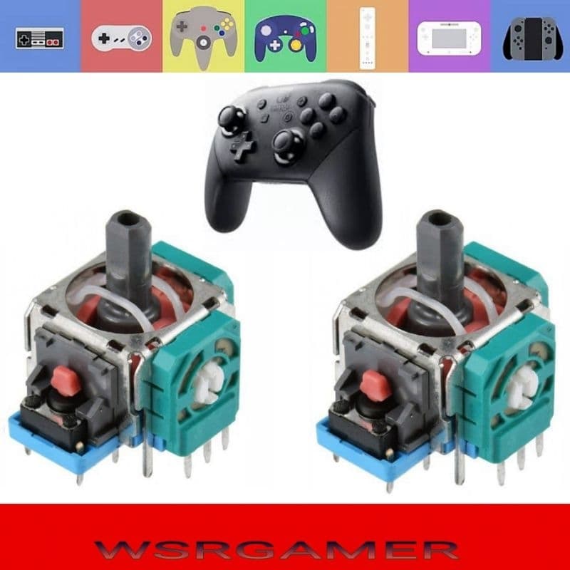 PAR 2PCS ANALÓGICO 3D NINTENDO SWITCH PRO DIRECIONAL