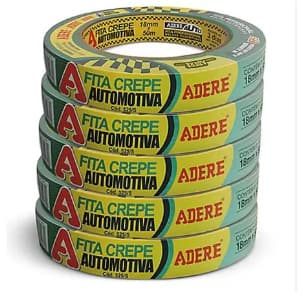 FITA CREPE AUTOMOTIVA 18X50 VERDE 5 UNIDADES