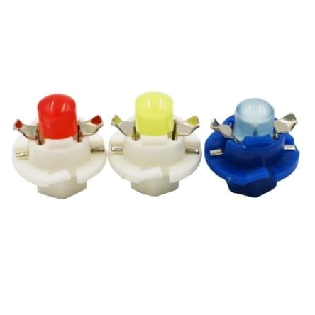 2/4 x  Lampada Led Automotiva T5 B8.4 COB 12V Painel Instrumento Mosquito B8.4 COB