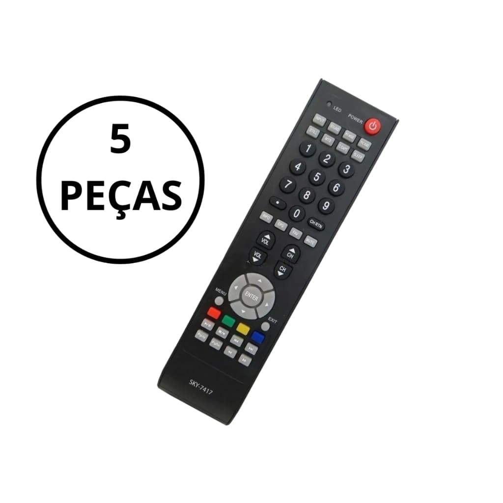 KIT 5 CONTROLE REMOTO PARA TV Lcd Semp Toshiba Ct6420 LC4246FDA  CT6360