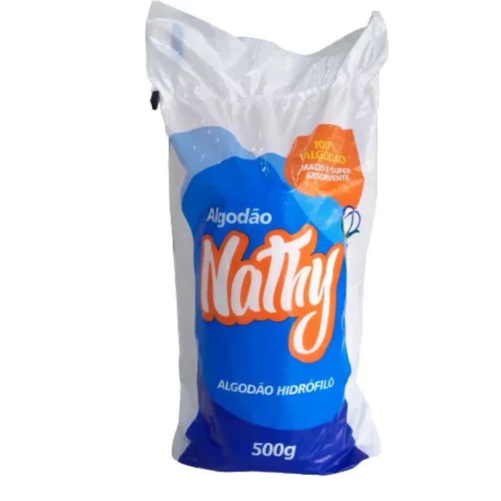 Algodão hidrófilo Rolo Nathy 500g