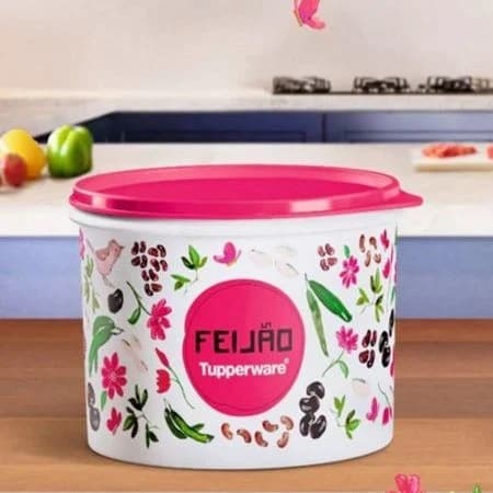 Tupperware Caixa Feijão Floral 2kg