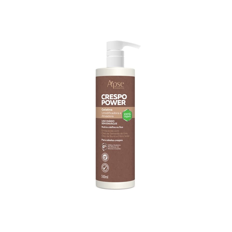 Gelatina Ativadora E Umidificadora Crespo Power 500ml - Apse