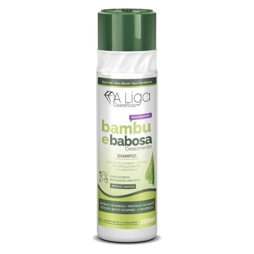 Shampoo de Crescimento e Restauração de Bambu e Babosa 300ml - A Liga Cosméticos