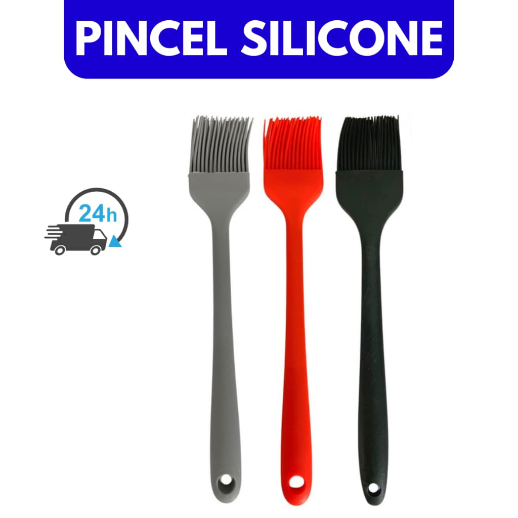 Pincel Culinário De Silicone Untar Forma Frigideira Cozinha