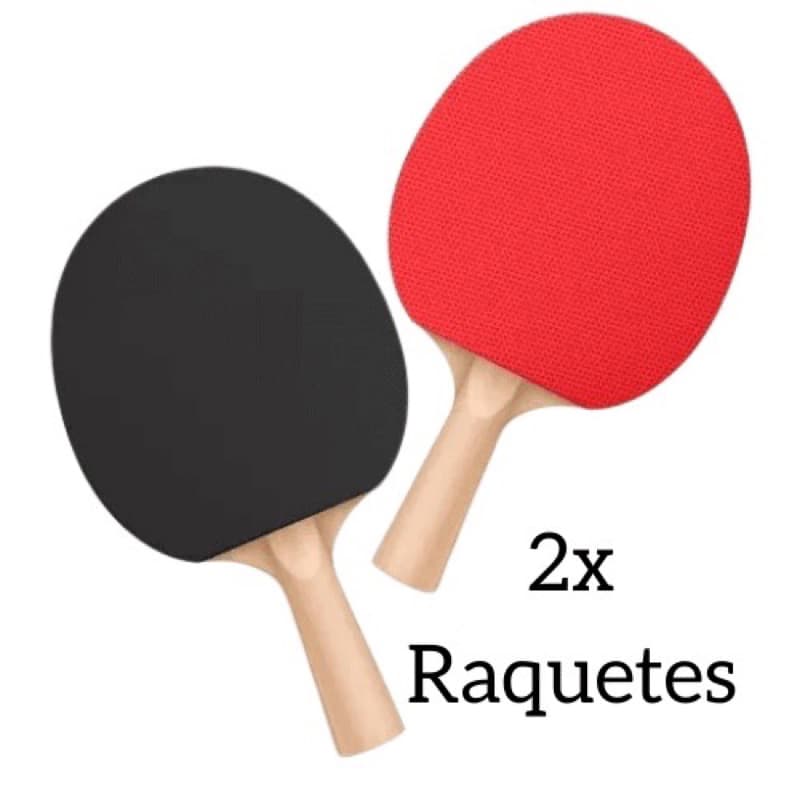 Jogo Ping Pong de mesa Kit 2 Raquetes 3 Bolinhas
