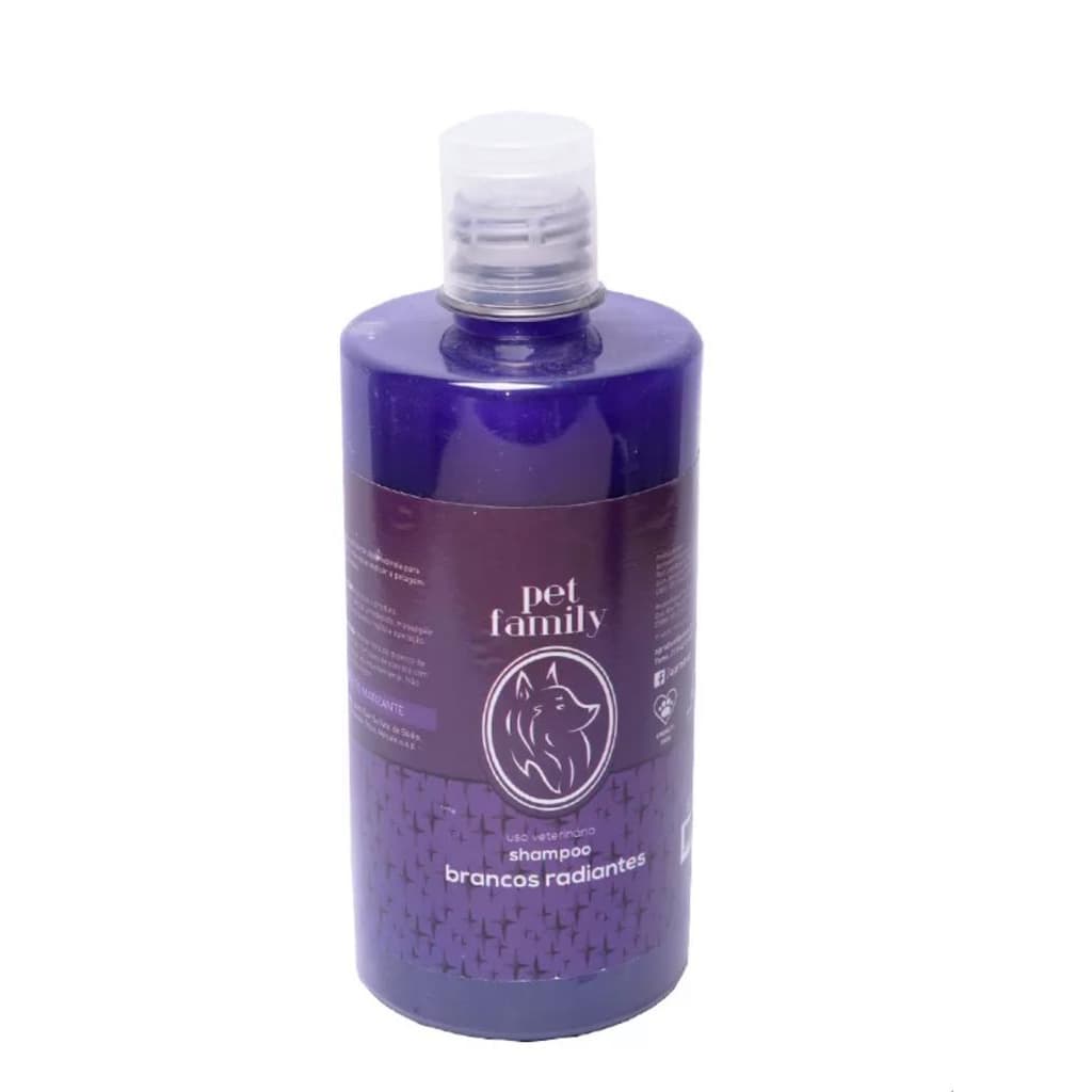 Shampoo Branqueador/matizador Pet Family 500ml  Tom De Pelagem Recomendado Claro