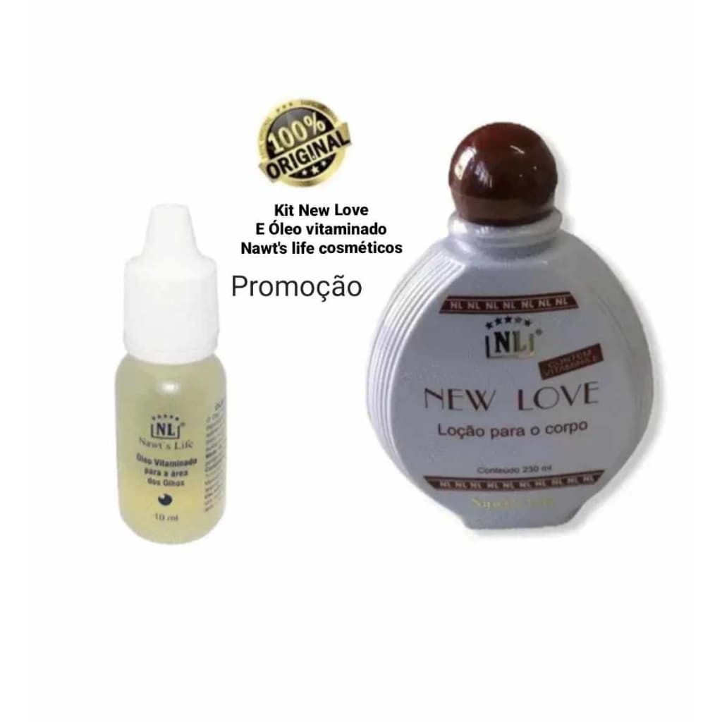 Kit New Love Loção Hidratante + Óleo Vitaminado Nawts Life na promoção