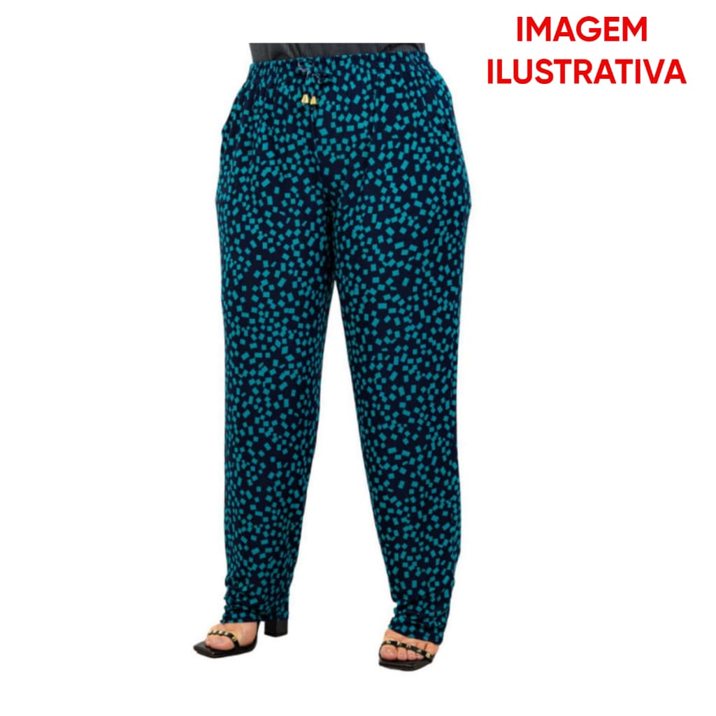 Calça Feminina de Malha Fria liganete Pantalona
