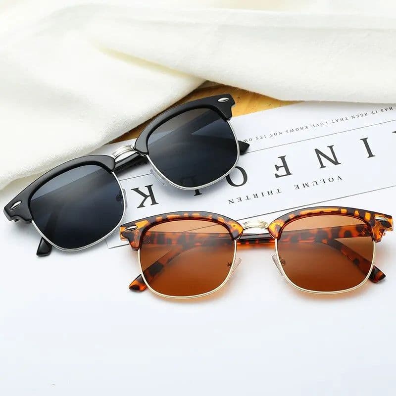 Óculos De Sol Masculino Feminino Redondo Club Master UV400