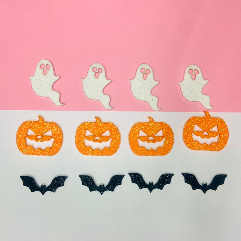 Halloween Kit aplique EVA glitter dias das bruxas lacinhos Pets Pet Shop