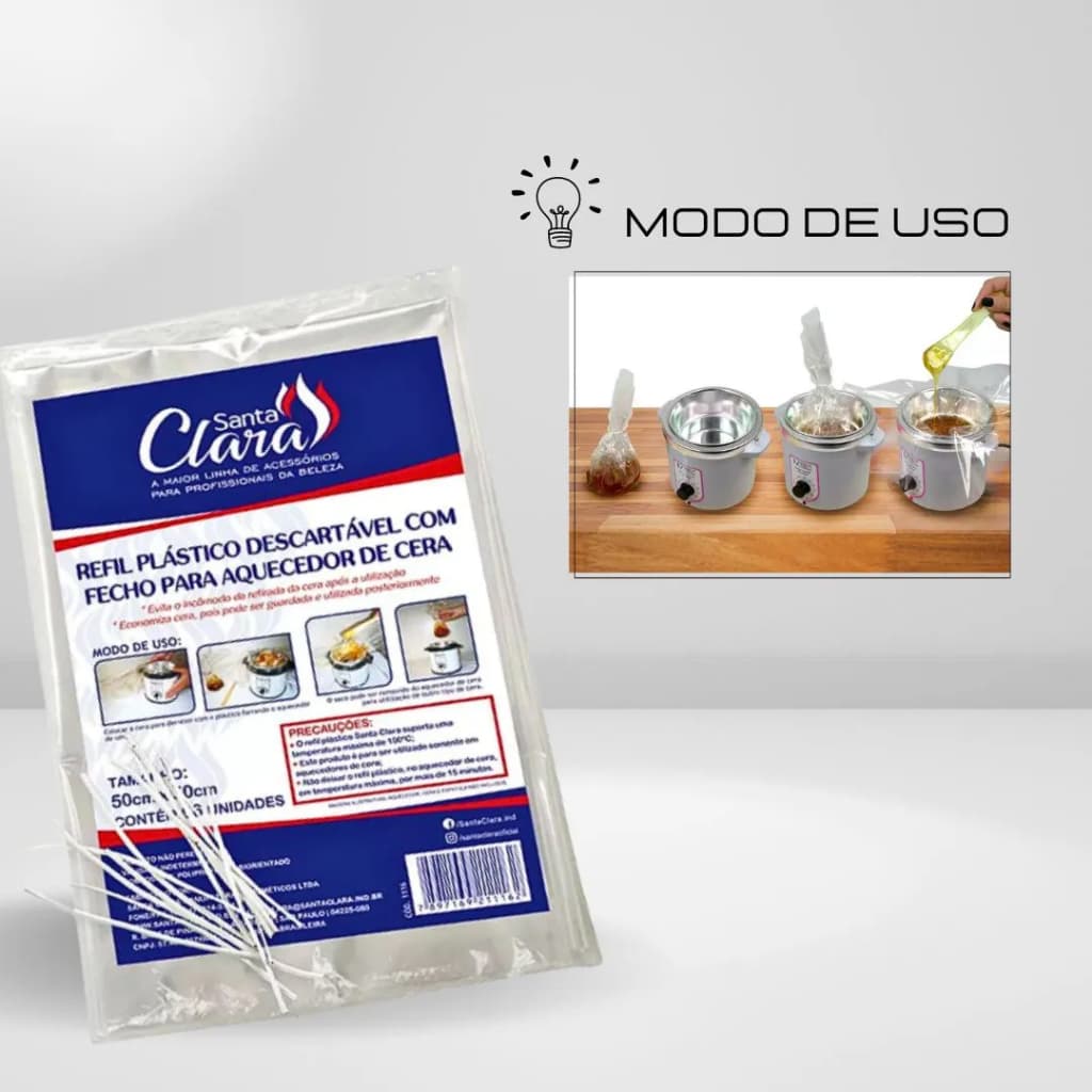 Refil Plástico Descartável para Aquecedor de Cera Termocera