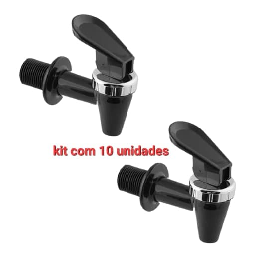 kit 10 Torneirinhas CROMADAS Galão Refresqueiras Suqueiras Barril Cachaça Garrafas