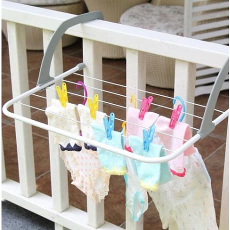 Varal Portátil Seca Roupa Para Apartamento Janelas Prático
