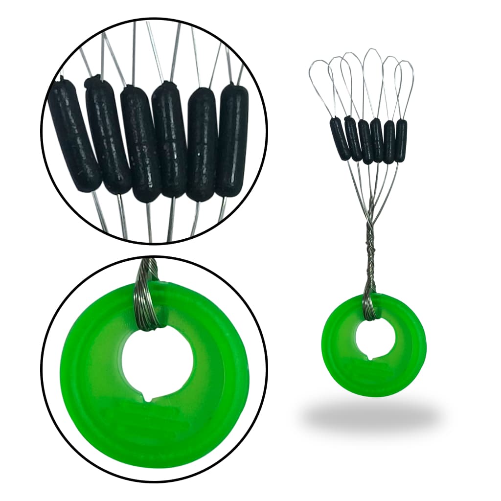 Kit 600 Stopper Trava Chumbo/boia P/ Pesca De Carpas/tilapia Palito M