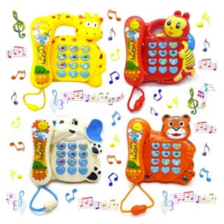 Telefone Musical Girafa , tigre, unicornio e abelha Bebê Brinquedo Piano Infantil