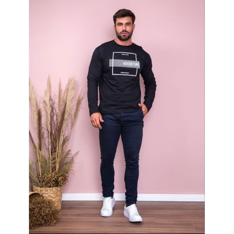 Camiseta Masculina Manga Longa