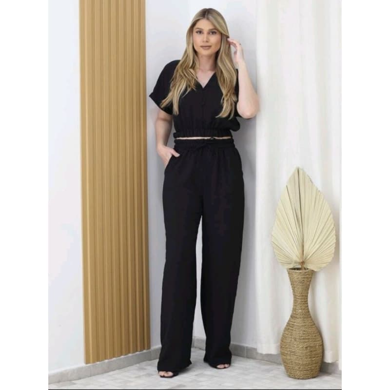 Conjunto de duna calça e blusa V056