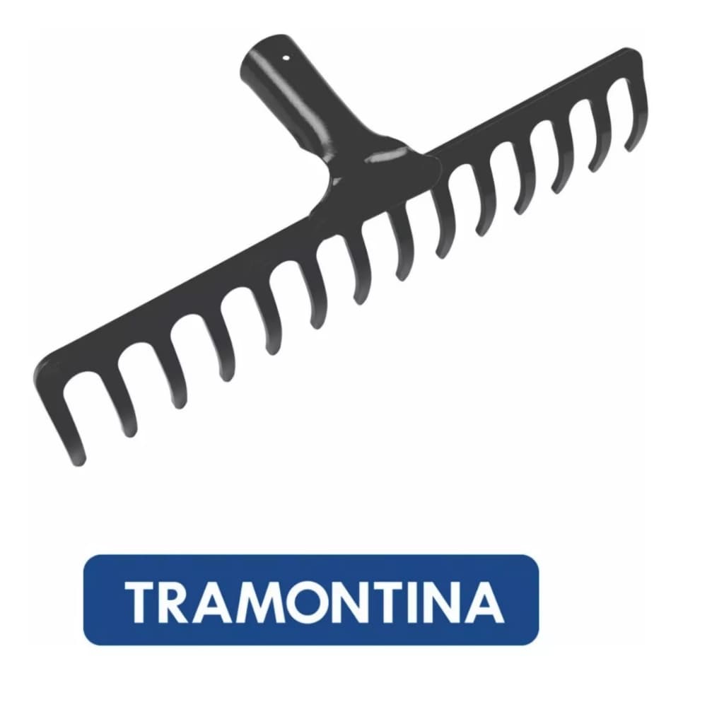 Ancinho Rastelo Curvo Sem cabo 14 Dentes Tramontina