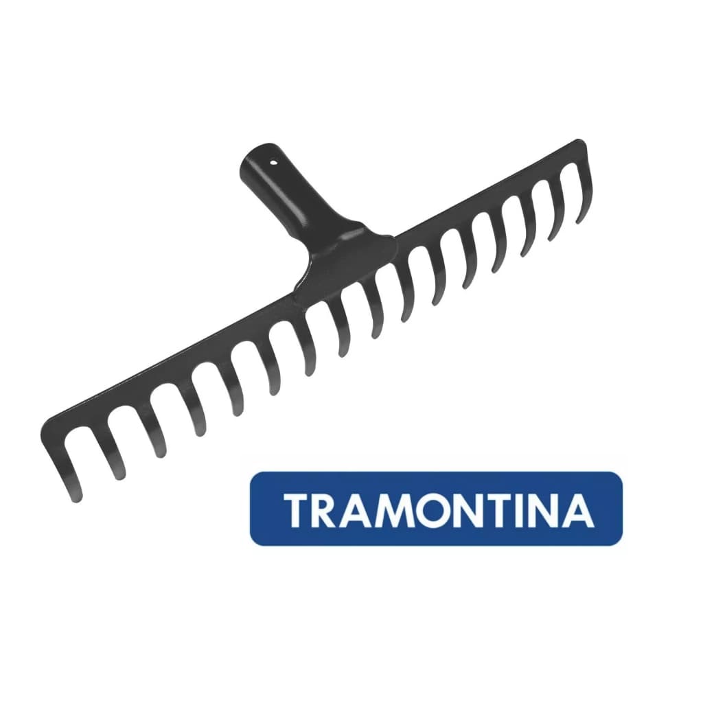 Ancinho Rastelo Curvo 16 Dentes Sem Cabo Tramontina